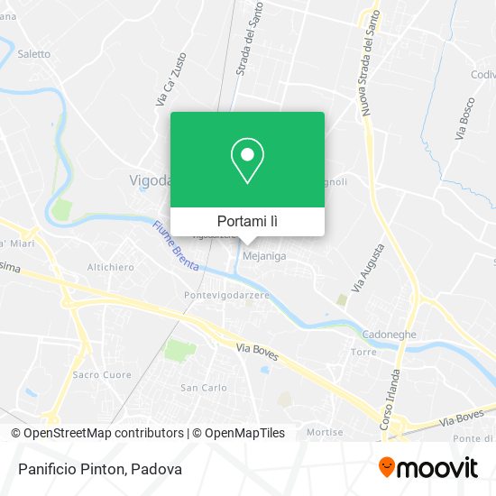 Mappa Panificio Pinton