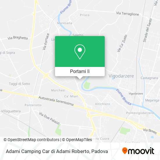 Mappa Adami Camping Car di Adami Roberto