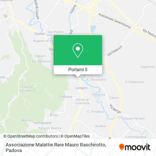 Mappa Associazione Malattie Rare Mauro Baschirotto