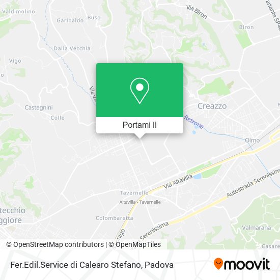 Mappa Fer.Edil.Service di Calearo Stefano