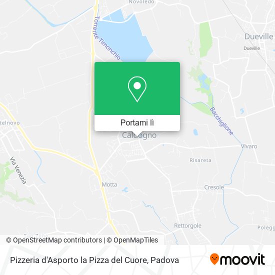 Mappa Pizzeria d'Asporto la Pizza del Cuore