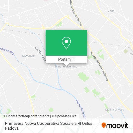 Mappa Primavera Nuova Cooperativa Sociale a Rl Onlus