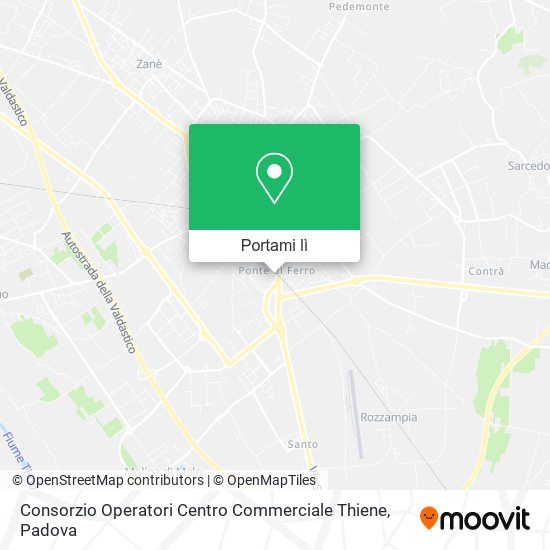 Mappa Consorzio Operatori Centro Commerciale Thiene