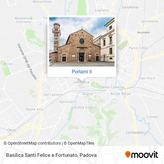 Mappa Basilica Santi Felice e Fortunato