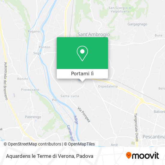 Mappa Aquardens le Terme di Verona