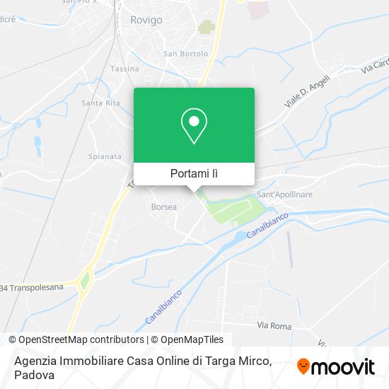 Mappa Agenzia Immobiliare Casa Online di Targa Mirco