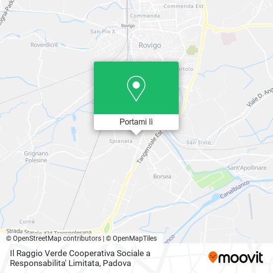 Mappa Il Raggio Verde Cooperativa Sociale a Responsabilita' Limitata