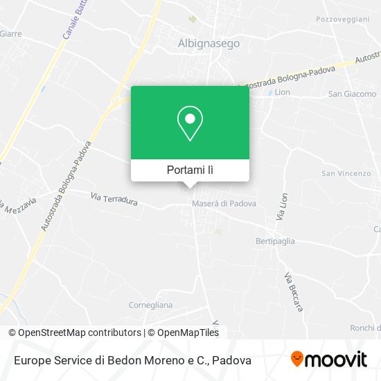 Mappa Europe Service di Bedon Moreno e C.