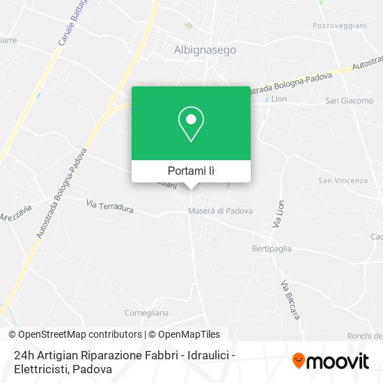 Mappa 24h Artigian Riparazione Fabbri - Idraulici - Elettricisti