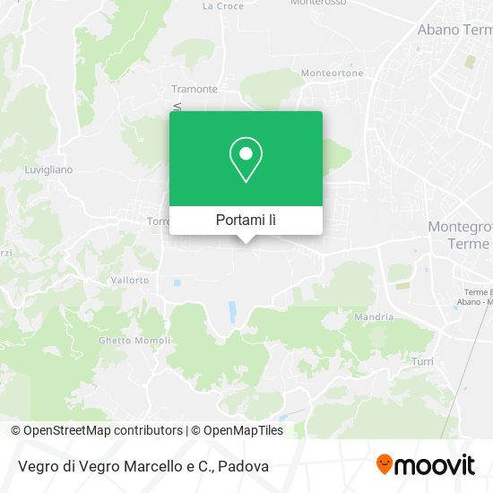 Mappa Vegro di Vegro Marcello e C.
