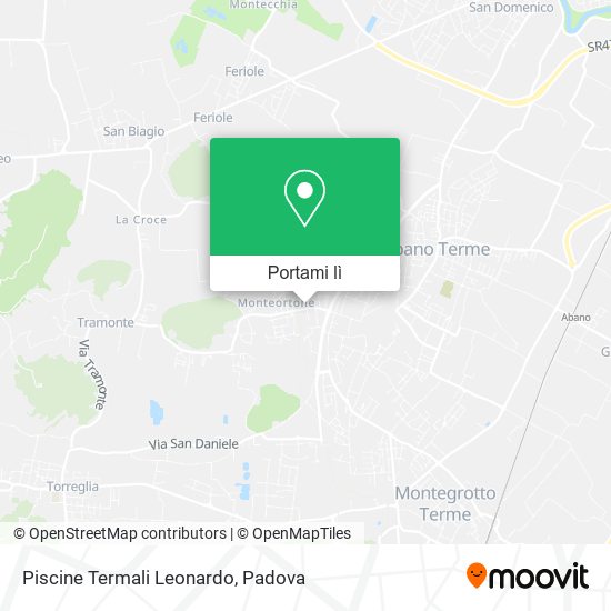Mappa Piscine Termali Leonardo
