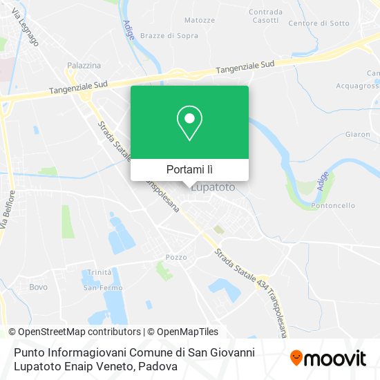 Mappa Punto Informagiovani Comune di San Giovanni Lupatoto Enaip Veneto