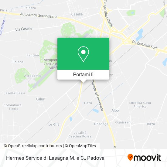 Mappa Hermes Service di Lasagna M. e C.