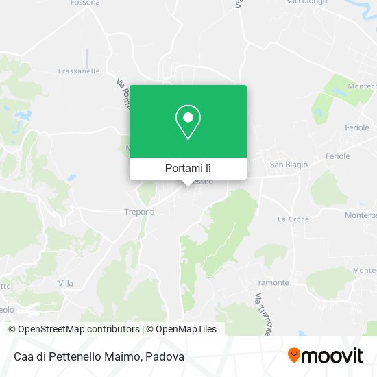 Mappa Caa di Pettenello Maimo