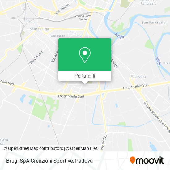 Mappa Brugi SpA Creazioni Sportive