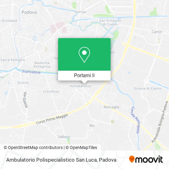 Mappa Ambulatorio Polispecialistico San Luca