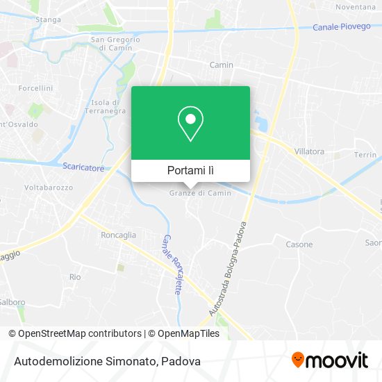 Mappa Autodemolizione Simonato