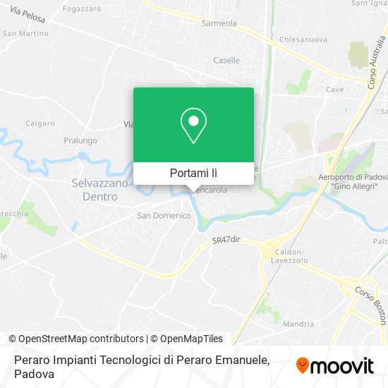 Mappa Peraro Impianti Tecnologici di Peraro Emanuele