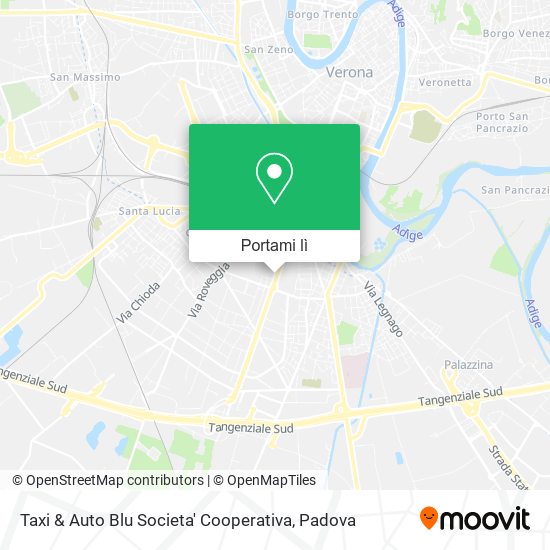 Mappa Taxi & Auto Blu Societa' Cooperativa