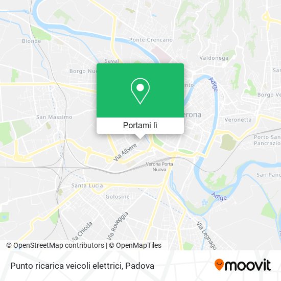 Mappa Punto ricarica veicoli elettrici