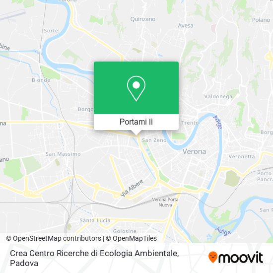 Mappa Crea Centro Ricerche di Ecologia Ambientale