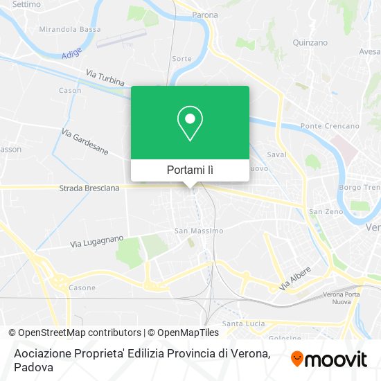 Mappa Aociazione Proprieta' Edilizia Provincia di Verona