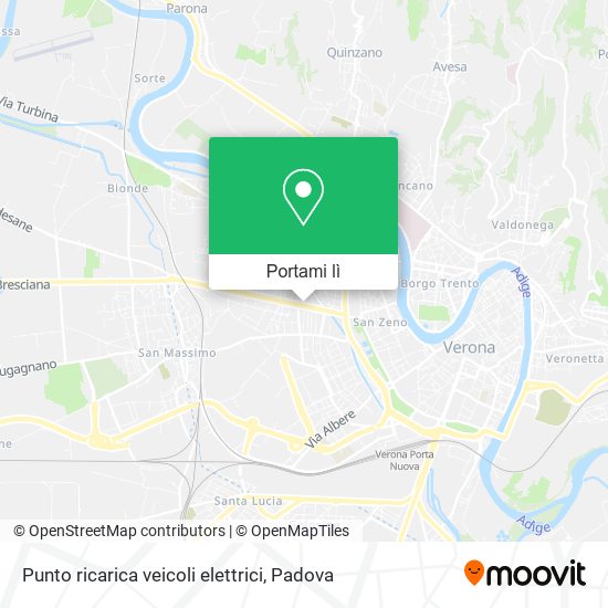 Mappa Punto ricarica veicoli elettrici