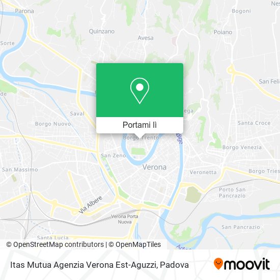 Mappa Itas Mutua Agenzia Verona Est-Aguzzi