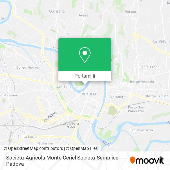 Mappa Societa' Agricola Monte Ceriel Societa' Semplice