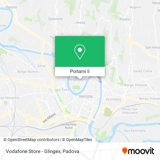Mappa Vodafone Store - Glingex