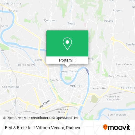 Mappa Bed & Breakfast Vittorio Veneto