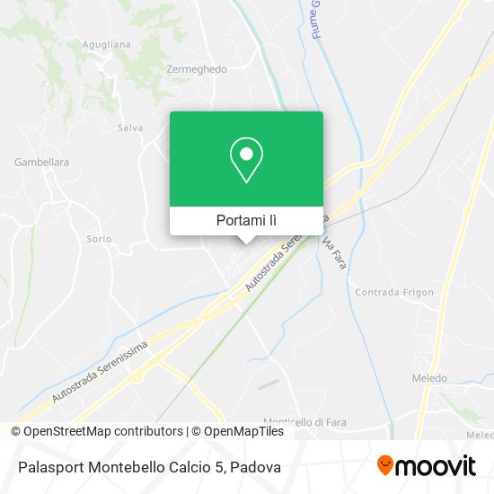 Mappa Palasport Montebello Calcio 5