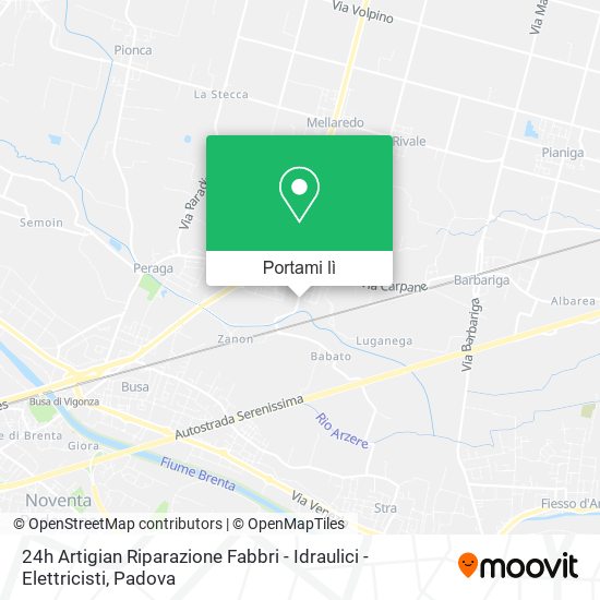 Mappa 24h Artigian Riparazione Fabbri - Idraulici - Elettricisti