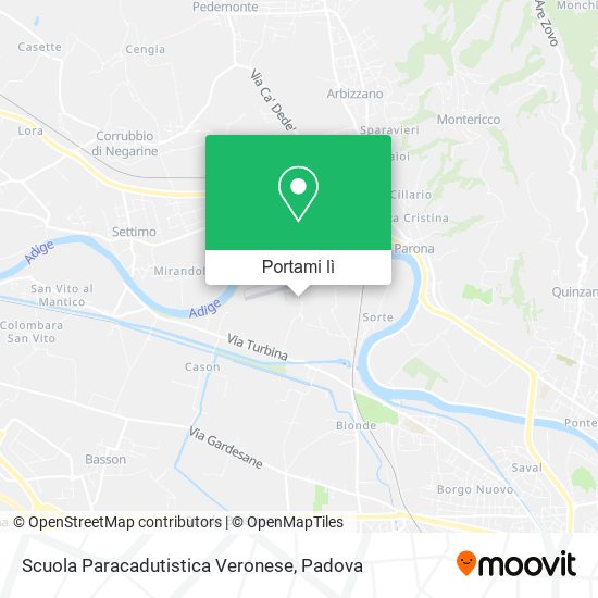 Mappa Scuola Paracadutistica Veronese