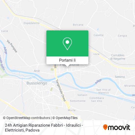 Mappa 24h Artigian Riparazione Fabbri - Idraulici - Elettricisti