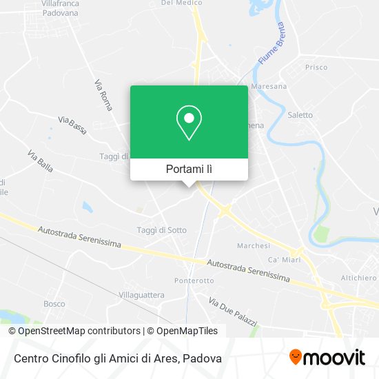 Mappa Centro Cinofilo gli Amici di Ares