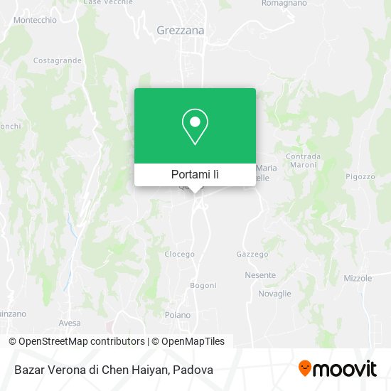 Mappa Bazar Verona di Chen Haiyan