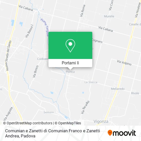 Mappa Comunian e Zanetti di Comunian Franco e Zanetti Andrea