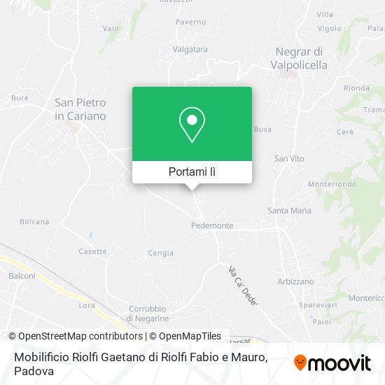 Mappa Mobilificio Riolfi Gaetano di Riolfi Fabio e Mauro