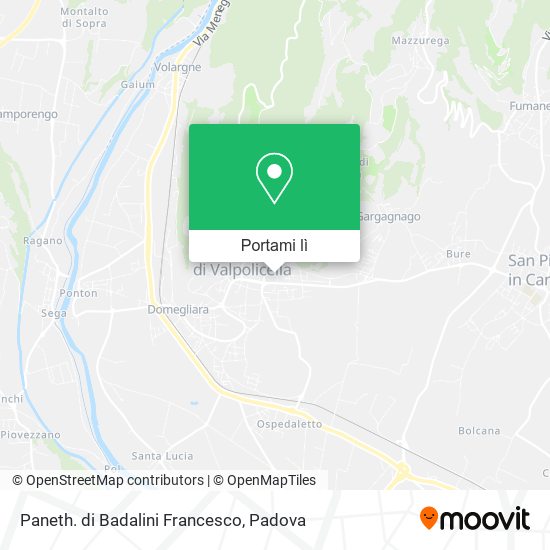 Mappa Paneth. di Badalini Francesco