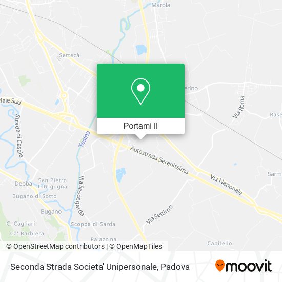 Mappa Seconda Strada Societa' Unipersonale