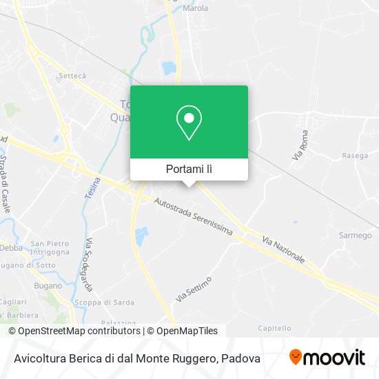 Mappa Avicoltura Berica di dal Monte Ruggero