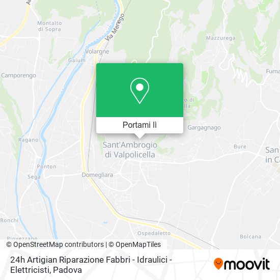 Mappa 24h Artigian Riparazione Fabbri - Idraulici - Elettricisti