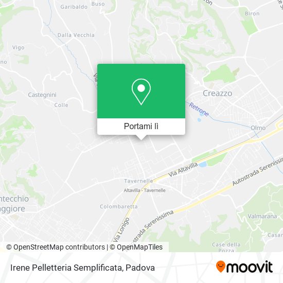 Mappa Irene Pelletteria Semplificata