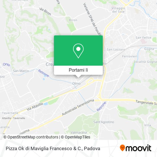 Mappa Pizza Ok di Maviglia Francesco & C.