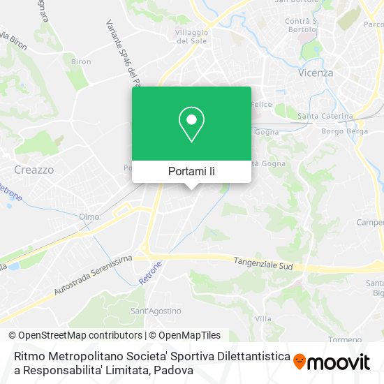 Mappa Ritmo Metropolitano Societa' Sportiva Dilettantistica a Responsabilita' Limitata