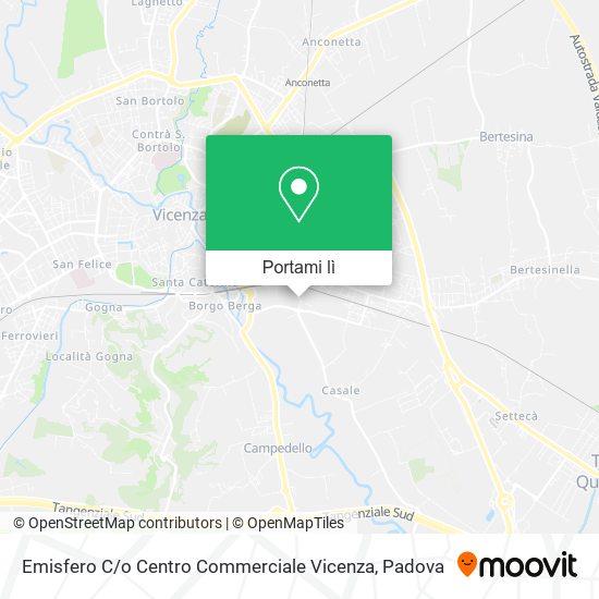 Mappa Emisfero C / o Centro Commerciale Vicenza