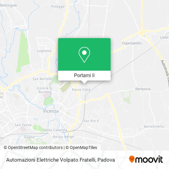 Mappa Automazioni Elettriche Volpato Fratelli
