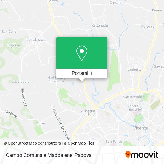 Mappa Campo Comunale Maddalene