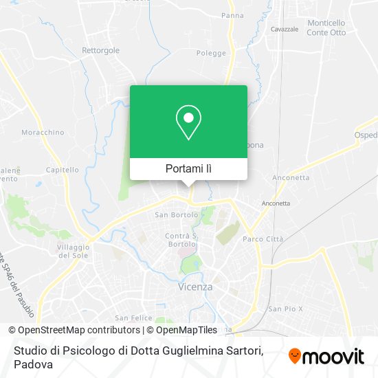 Mappa Studio di Psicologo di Dotta Guglielmina Sartori